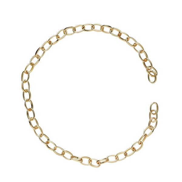 Kjede Ovalt 18 Cm Gull