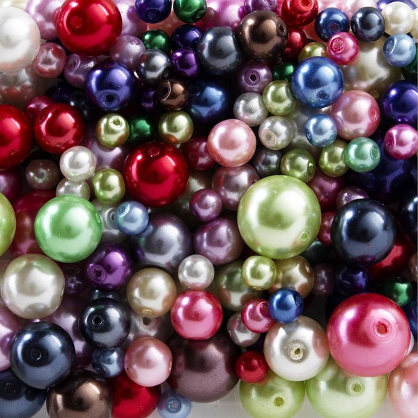 Perlemiks Glass Bl. Frg 4-10mm