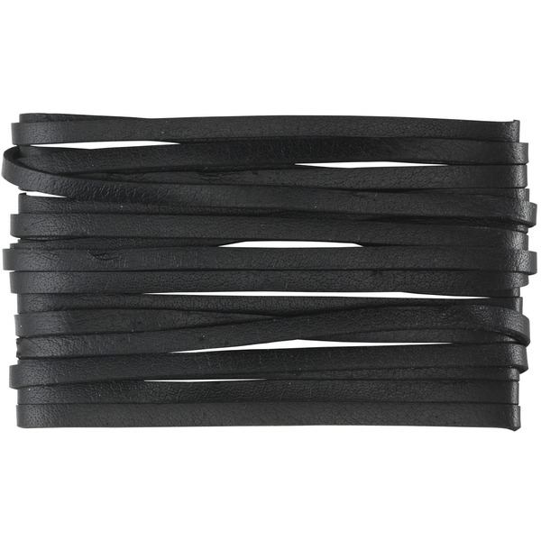 Skinnsnor Sort 3 Mm 3 M