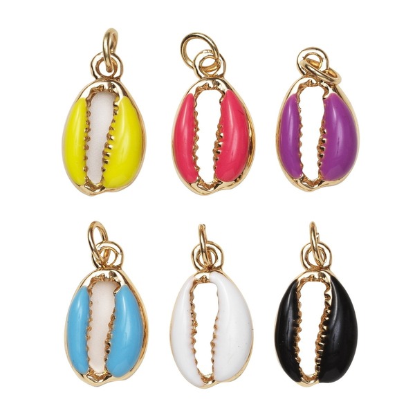 Anheng Fargede Skjell 6 Stk.