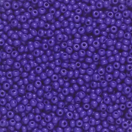 Rocaillesperle 9/0 Blå Opak