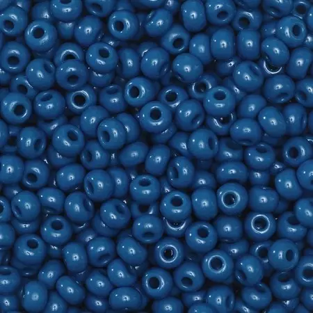 Rocaillesperle 6/0 Petrol Opak