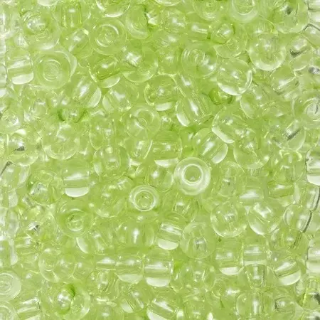 Rocaillesperle 6/0 L.grønn Tra