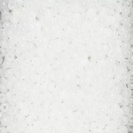 Rocaillesperle 9/0 Alabas Hvit