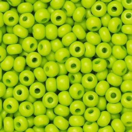 Rocaillesperle 6/0 Lime Opak