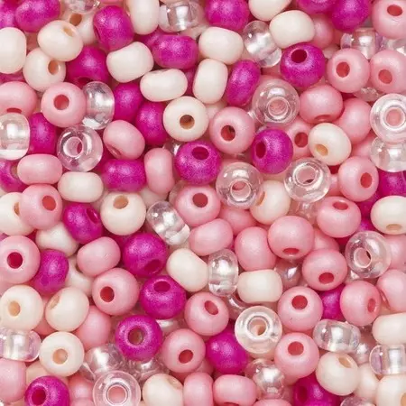 Rocaillesperle 6/0 Mix Cerise