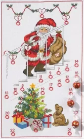 Broderisett: Adventskalender, Julemand