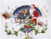 Broderisett: Adventskalender, Julemand/kane
