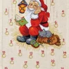 Broderisett: Adventskalender, Julemand m/hund