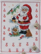 Broderisett: Adventskalender, Syngende julemand