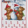 Broderisett: Adventskalender, Bamser og snemand