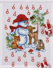 Broderisett: Adventskalender, Snemand