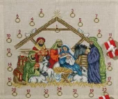 Broderisett: Adventskalender, Jesusbarnet