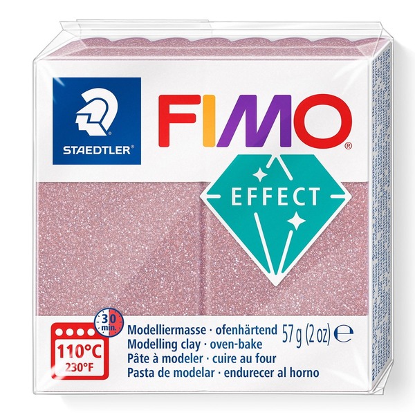 Fimo Effect Glitter 57 G Rosé Gold