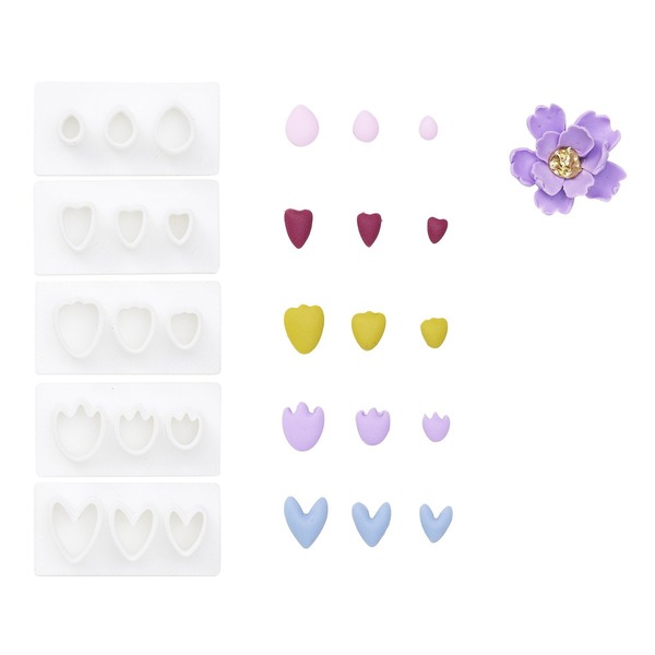 Leirestempler Små Blomsterblad