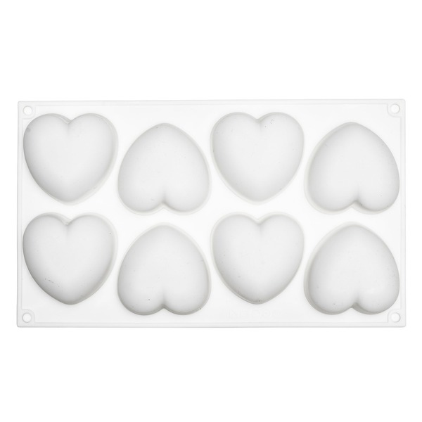 Silikonform Hjerter 8 Stk.