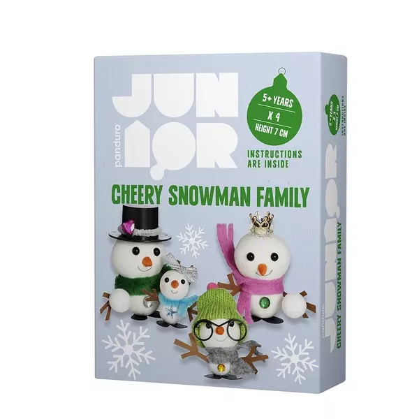Diy-sett Cheery Snowman Family