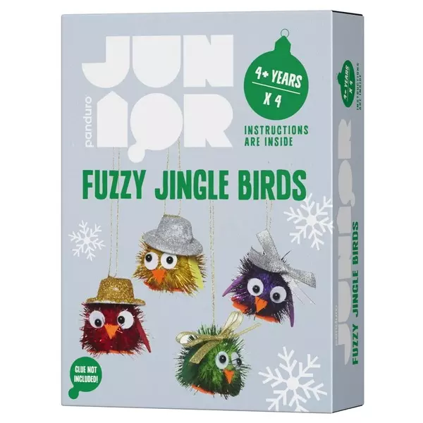 Diy-sett Fuzzy Jingle Birds