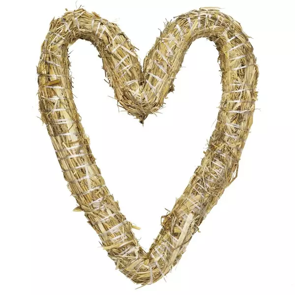 Halmkrans Hjerte Høyde 30 Cm