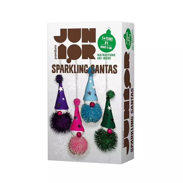 Diy-sett Sparkling Santas