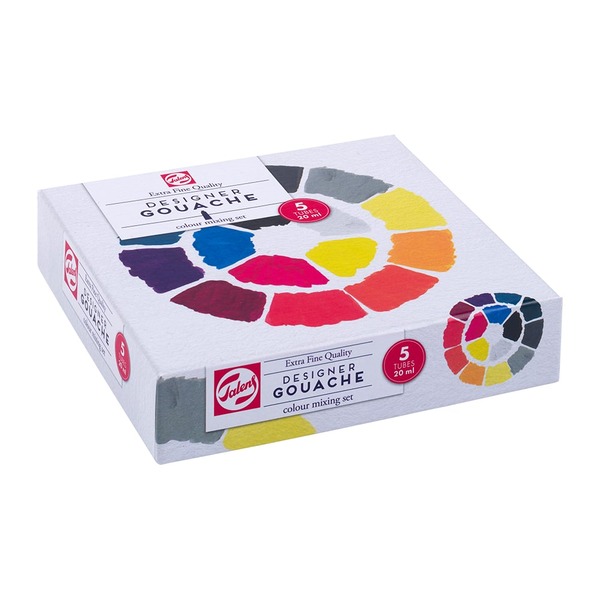 Talens Designers Gouache Mixing Set 5 farg.