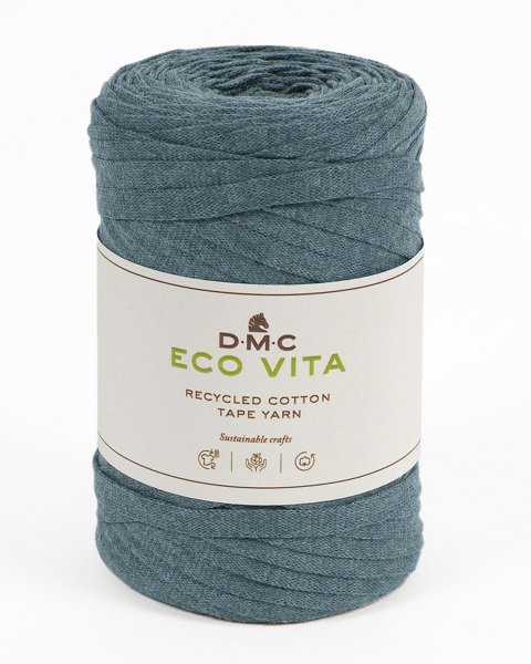 DMC: Eco Vita, Tape Yarn, 007, Blue