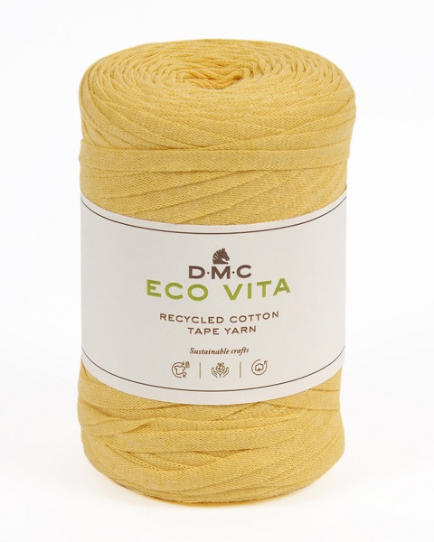 DMC: Eco Vita, Tape Yarn, 009, Yellow