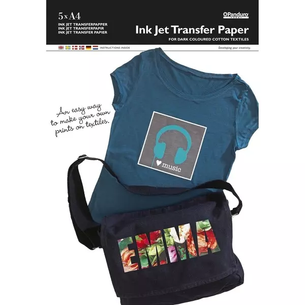 Transferpapir 5 Stk. Mørkt Sto