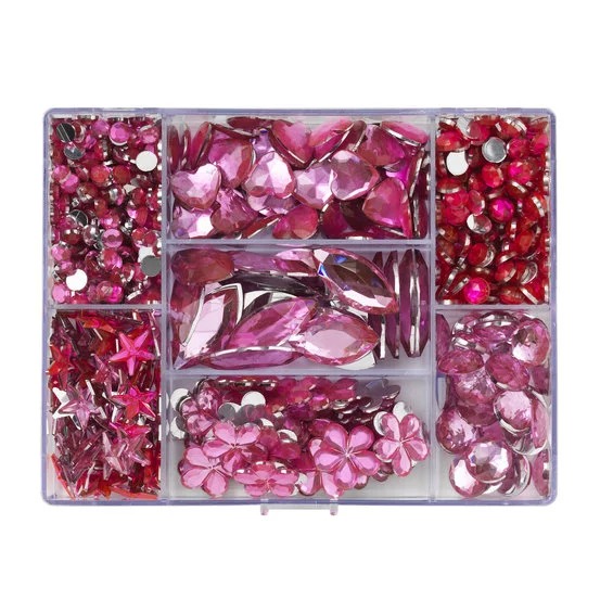 Rosa Dekorsteiner 600 Stk.