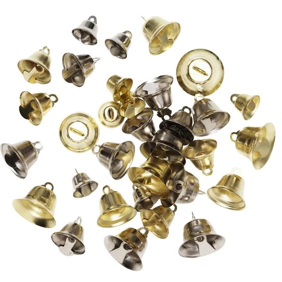 Bjeller 32 Stk. Gull/sølvmiks