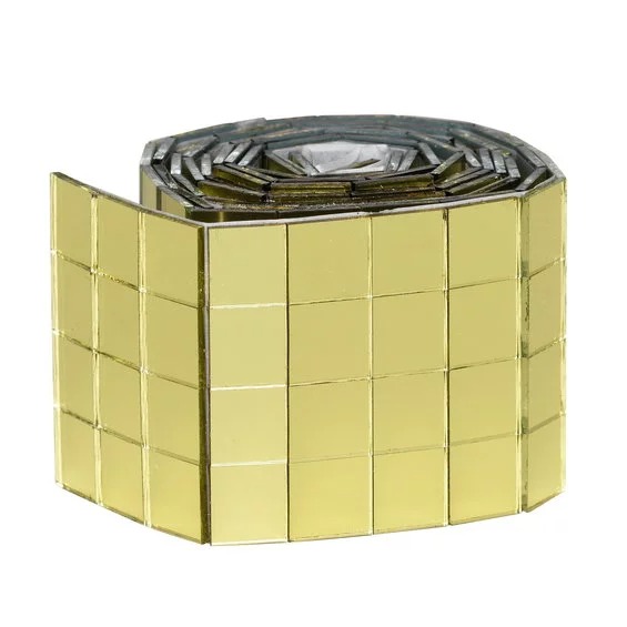 Speilmosaikk 10x10 Mm Gull