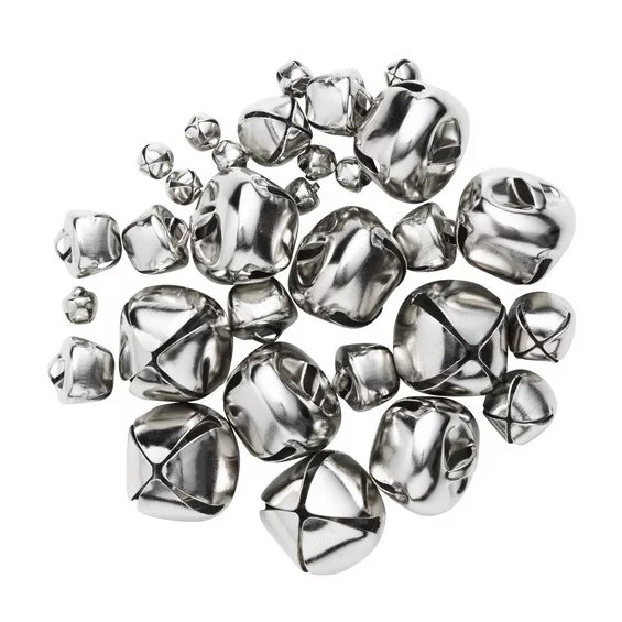 Bjeller 30 Stk. Miks Sølv