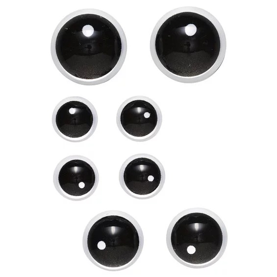 Øyne Av Glass 8 Stk. Svart