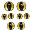 Øyne Av Glass 8 Stk. Gul