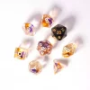 Dice Set - Purple, Orange Clear