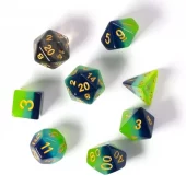 Dice Set - Green + Blue