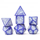 Dice Set - Illusory Purple Agate