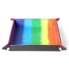 Dice Tray Velvet Rainbow Watercolor