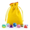 Dice Bag 4''x6'' Gold w/Red Velvet