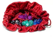 Dice Bag Red Dragon Scales Velvet