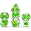 Green Dragon Inclusion Resin Dice Set