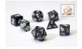 Dice Set - Pearl Charcoal Grey