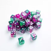 Galaxy D6 Dice 12mm Aurora