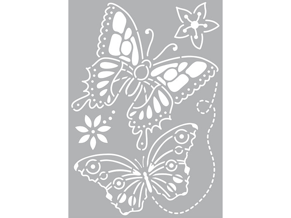 Pronty Sjablong A4 - Sommerfugl 2 (U)