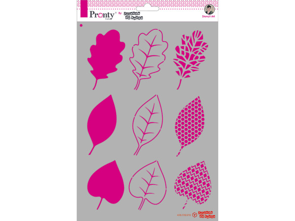 Pronty sjablong A4 - Blader lagvis (U)