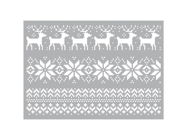 Pronty sjablong A4 - Strikkemønster (U)