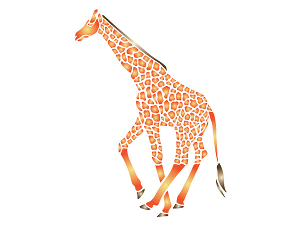 Pronty Sjablong A4 - Giraff (U)