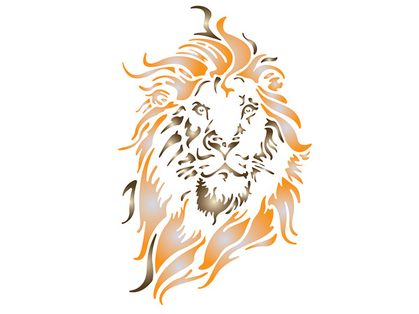 Pronty Sjablong A4 - Løve (U)