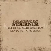 Kort Brun Gode Venner