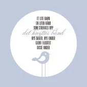 Kort Baby Blå Et lite barn